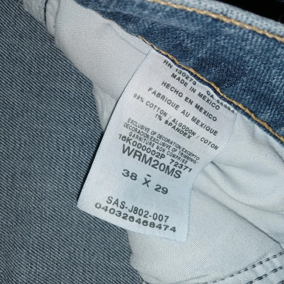 Wrangler Reserve Advanced Comfort Denim Jeans size 38x29 - Picture 6 of 7